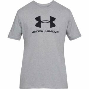 Under Armour SPORTSTYLE LOGO SS Pánske tričko, sivá, veľkosť S