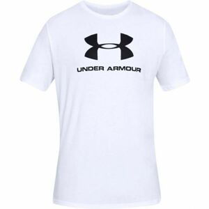 Under Armour SPORTSTYLE LOGO SS Pánske tričko, biela, veľkosť L