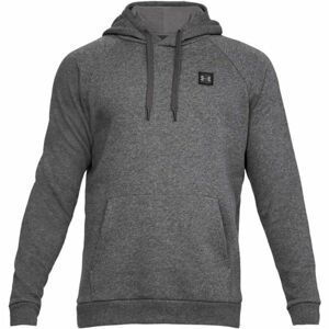 Under Armour RIVAL FLEECE PO HOODIE Pánska mikina, tmavo sivá, veľkosť S