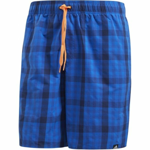 adidas CHECK SHORT MID-LENGTH Pánske plavky, modrá, veľkosť XL