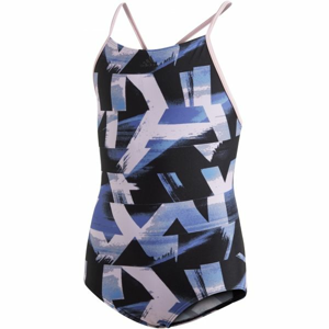 adidas ALLOVER PRINT SWIMSUIT GIRLS čierna 152 - Dievčenské jednodielne plavky