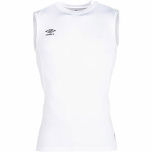 Umbro CORE SLEEVELESS BASELAYER Pánske športové tielko, biela,čierna, veľkosť