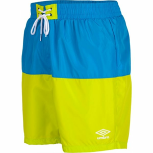 Umbro PANELLED SWIM SHORT zelená S - Pánske plavecké šortky