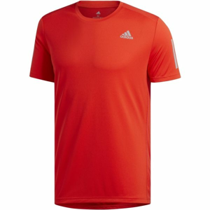 adidas OWN THE RUN TEE červená S - Pánske bežecké tričko