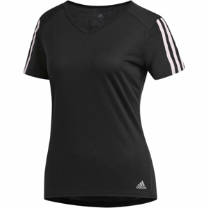 adidas RUN 3S TEE W čierna XL - Dámske bežecké tričko