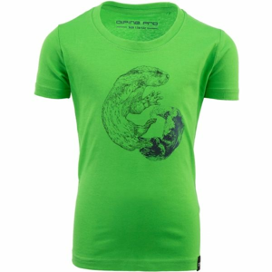 ALPINE PRO ODDO zelená 116-122 - Detské tričko