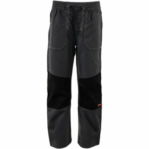 ALPINE PRO RAFIKO 3 Chlapčenské outdoorové nohavice, sivá, veľkosť 116-122