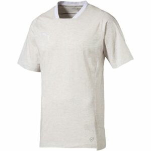 Puma FINAL CASUALS TEE biela L - Pánske tričko