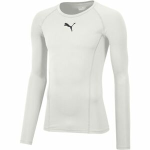 Puma LIGA BASELAYER TEE LS Pánske funkčné tričko, biela, veľkosť M