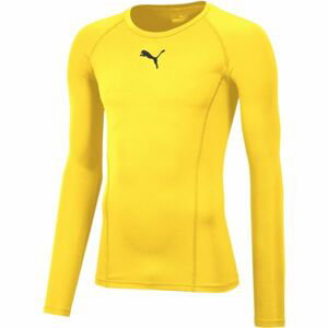 Puma LIGA BASELAYER TEE LS Pánske funkčné tričko, žltá, veľkosť XXL