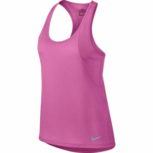 Nike RUN TANK fialová L - Dámske bežecké tielko