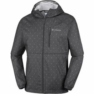 Columbia FLASH FORWARD WINDBREAKER PRINT Pánska bunda, tmavo sivá, veľkosť XL