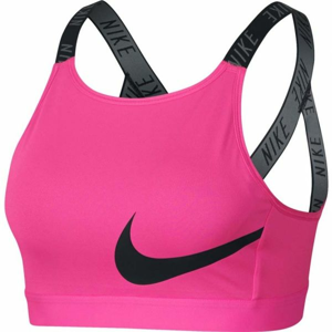 Nike CLASSIC LOGO BRA 2 ružová XL - Dámska športová podprsenka