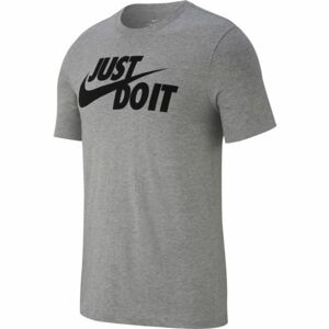 Nike NSW TEE JUST DO IT SWOOSH sivá M - Pánske tričko