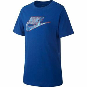 Nike B NSW TEE FUTURA FILL Chlapčenské tričko, tmavo modrá, veľkosť S