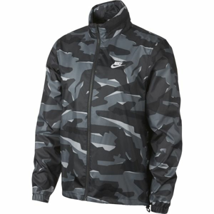 Nike CE JKT JD WNDBRKR CAMO šedá 2XL - Pánska bunda