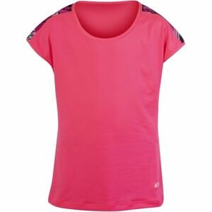 Axis FITNESS T-SHIRT GIRL Dievčenské športové tričko, ružová,biela, veľkosť