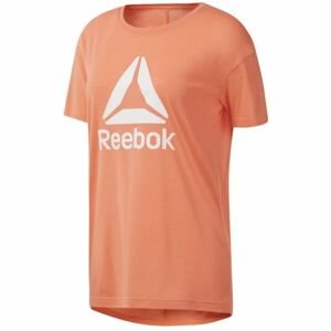Reebok WORKOUT READY 2.0 BIG LOGO TEE oranžová M - Dámske tričko