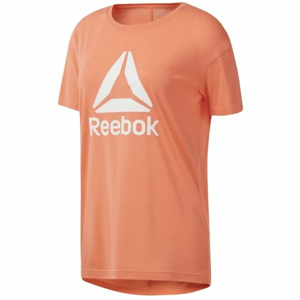 Reebok WORKOUT READY 2.0 BIG LOGO TEE oranžová XL - Dámske tričko