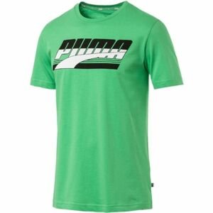 Puma REBEL BASIC TEE Pánske tričko, zelená, veľkosť