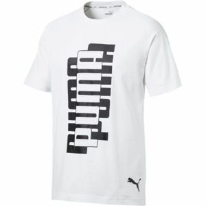 Puma MODERN SPORTS TEE Pánske tričko, biela,čierna, veľkosť