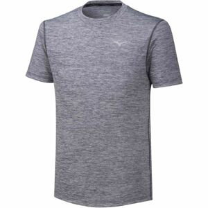 Mizuno IMPULSE CORE TEE šedá XL - Pánske bežecké tričko