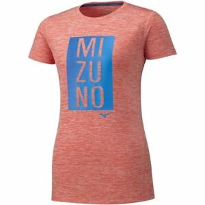 Mizuno IMPULSE CORE GRAPHIC TEE oranžová M - Dámske bežecké tričko