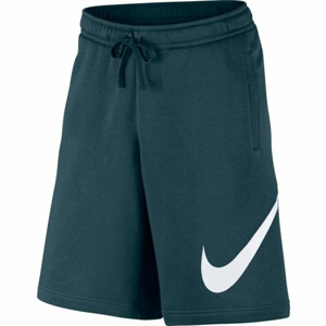 Nike NSW CLUB SHORT EXP BB Pánske šortky, tmavo zelená,biela, veľkosť