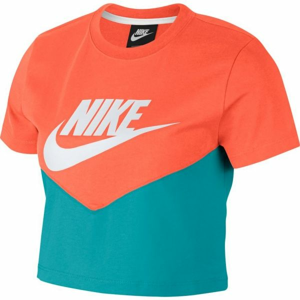 Nike NSW HRTG TOP SS oranžová L - Dámsky top