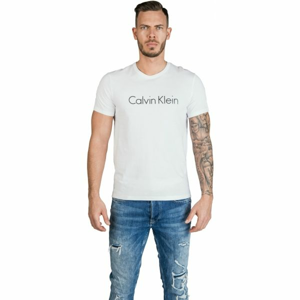 Calvin Klein S/S CREW NECK biela S - Pánske tričko