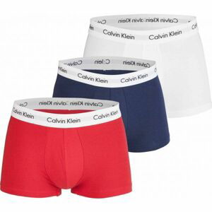 Calvin Klein 3 PACK LO RISE TRUNK tmavo modrá L - Pánske boxerky