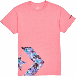 Converse STAR CHEVRON INFILL RELAXED TEE ružová S - Dámske tričko
