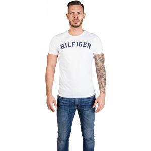 Tommy Hilfiger SS TEE LOGO biela M - Tricou de bărbați