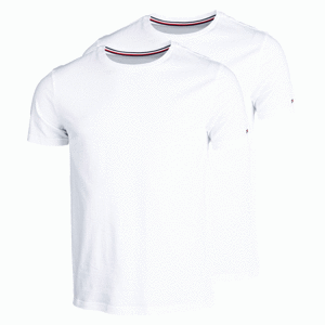 Tommy Hilfiger 2P CN TEE SS biela S - Pánske tričko