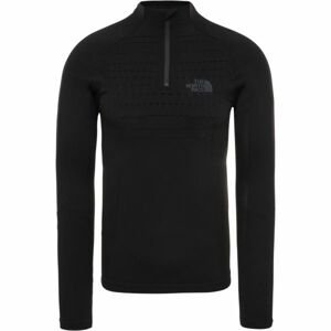 The North Face SPORT L/S ZIP NECK M Pánske tričko, čierna, veľkosť M/L