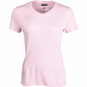 adidas FR SN SS TEE W ružová L - Dámske bežecké tričko