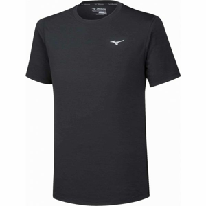 Mizuno IMPULSE CORE TEE čierna XL - Pánske bežecké tričko