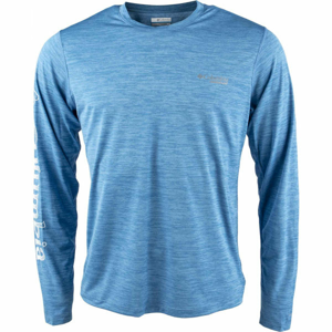 Columbia TRINITY TRAIL II LONG SLEEVE modrá S - Pánske tričko