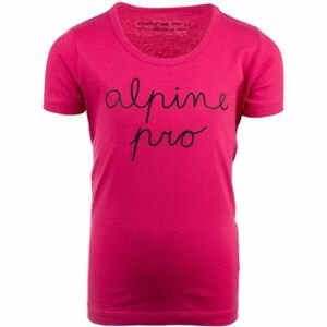 ALPINE PRO GRETO ružová 116-122 - Detské tričko