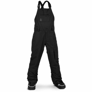 Volcom BARKLEY BIB OVERALL Detské lyžiarske nohavice, čierna, veľkosť M