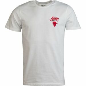 New Era NBA SCRIPT LOGO CHICAGO BULLS biela S - Pánske tričko