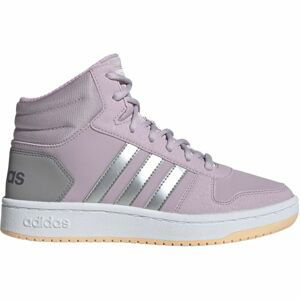 adidas HOOPS MID 2.0 K ružová 5.5 - Detská voľnočasová obuv