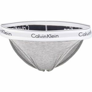 Calvin Klein HIGH LEG TANGA šedá S - Dámske tangá