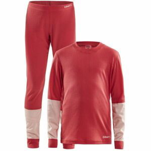 Craft BASELAYER SET JNR ružová 110-116 - Detský funkčný set