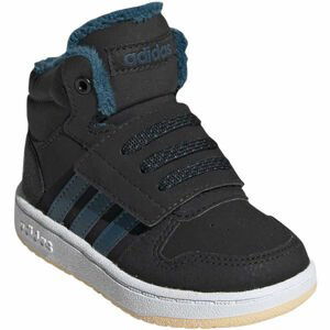 adidas HOOPS MID 2.0 I Detská voľnočasová obuv, čierna, veľkosť 25