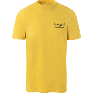 Vans MN FULL PATCH BACK SS žltá S - Pánske tričko