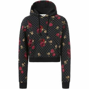 Vans WM BOTANICAL CHECK CROP HOODIE čierna XS - Dámska mikina