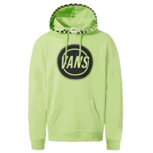 Vans WM TAPER OFF HOODIE svetlo zelená XS - Unisex mikina