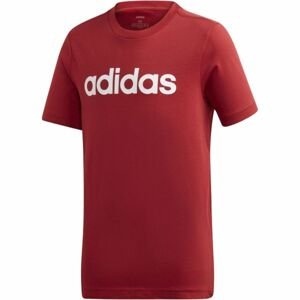 adidas YB E LIN TEE Detské tričko, červená, veľkosť 116