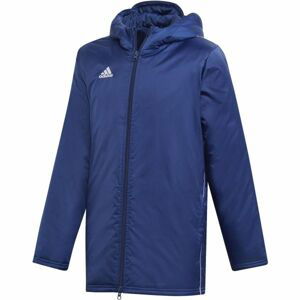 adidas CORE18 STD JKT Chlapčenská  športová bunda, tmavo modrá, veľkosť 152